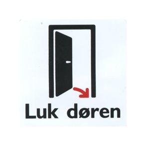 Luk Dren - 57x57 mm selvklbende plast