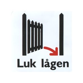 Luk Lgen - 57x57 mm selvklbende plast