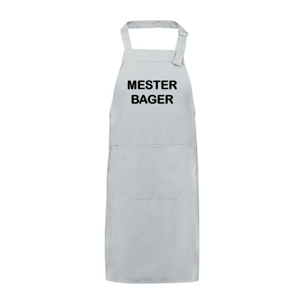 Forklde one size voksen med lomme incl tekst p front