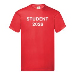 T-shirts med tryk STUDENT 2026
