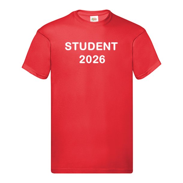 T-shirts med tryk STUDENT 2026