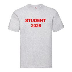 T-shirts med tryk STUDENT 2026