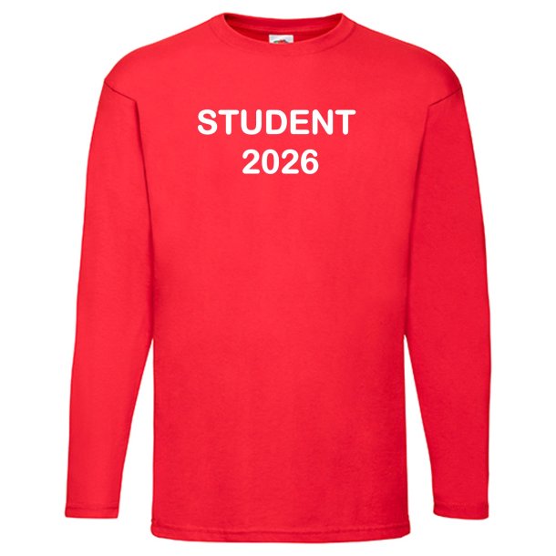 Sweatshirt med tryk - STUDENT 2026
