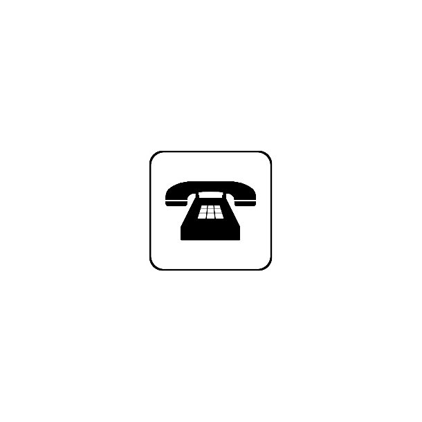 Telefon - symbol 8x8 cm