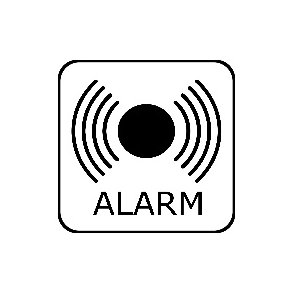 Alarm - symbol 8x8 cm