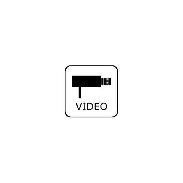 Videoovervgning - symbol 8x8 cm
