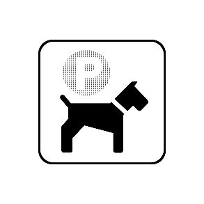 Hunde P - symbol 8x8 cm