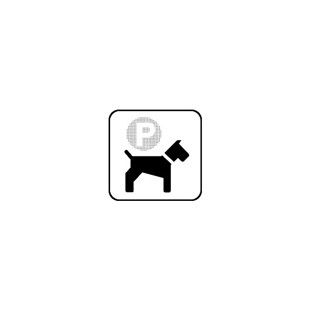 Hunde P - symbol 8x8 cm