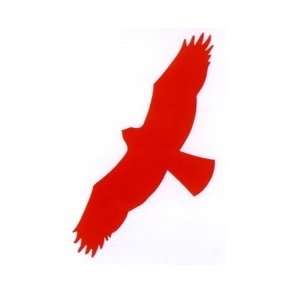 5 stk  Skrmmefugle 25 cm rd