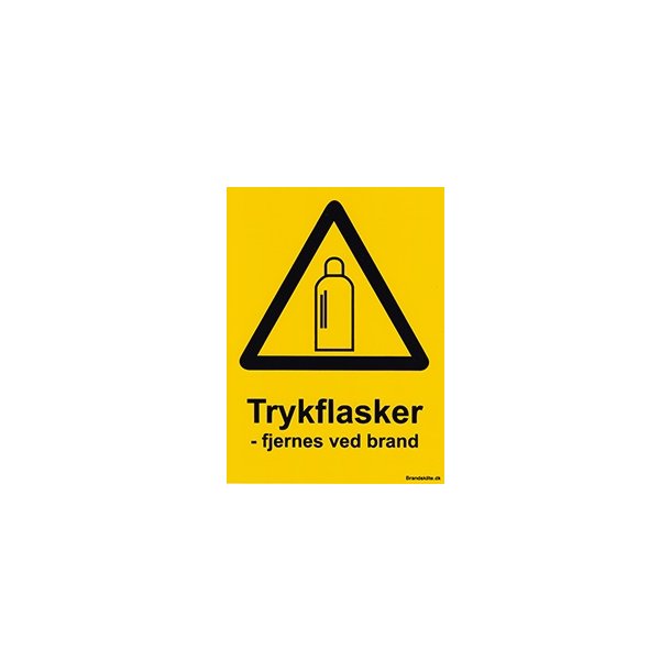 Trykflasker fjernes ved brand -200 mm x250mm