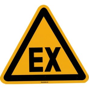 Eksplotionsfarligt omrde 200 mm x3