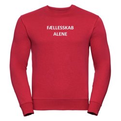 Sweatshirt med tryk - Fllesskab alene