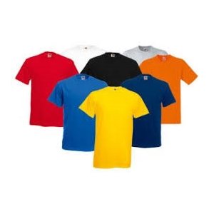 T-shirts mange farver uden tryk