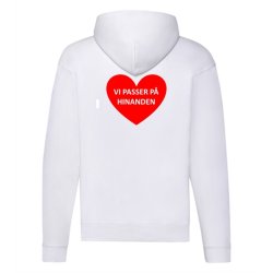 Httetrje med lynls med tryk - vi passer p hinanden i rdt hjerte