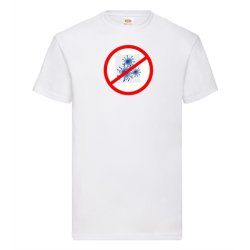 T-shirts med Corona - virus  - rundt skilt