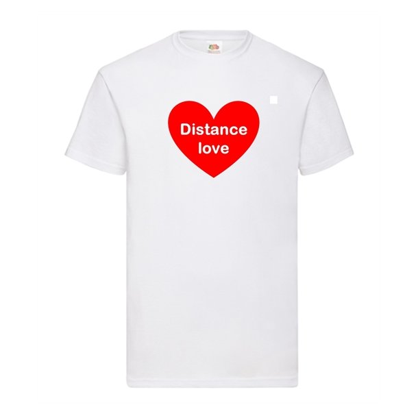 T-shirts med tryk distance love