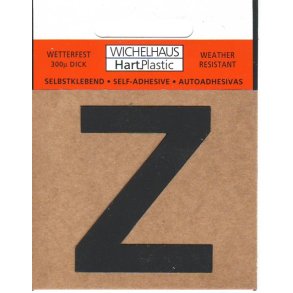 Z- selvklbende bogstav  SORT 30 mm