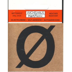 - selvklbende bogstav  SORT 30 mm