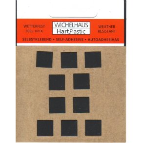 Punktum - selvklbende tegn  SORT 30 mm