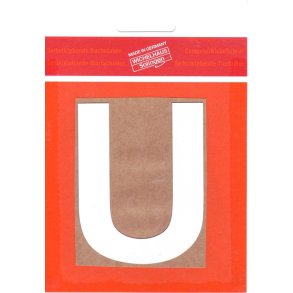 U selvklbende bogstav HVID