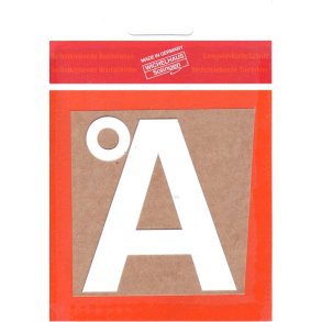  selvklbende bogstav HVID