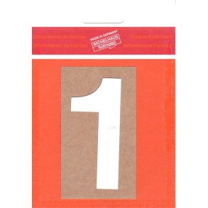 1 - selvklbende tal HVID 50 MM