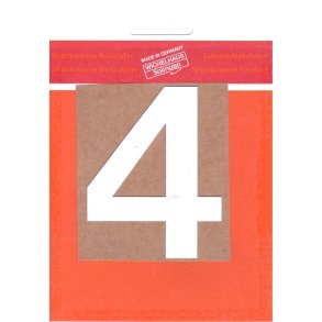 4 - selvklbende tal HVID 80 mm