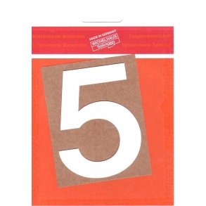 5 - selvklbende tal HVID 80 mm