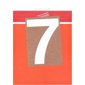 7 - selvklbende tal HVID 80 mm