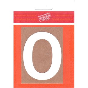 0 - selvklbende   tal hvid 30 mm