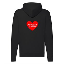 Httetrje med lynls med tryk - krlighed p afstand rdt hjerte