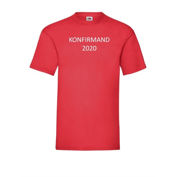 T-shirts med tryk KONFIRMAND 2020