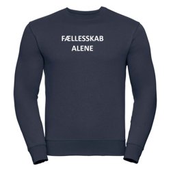 Sweatshirt med tryk - Fllesskab alene