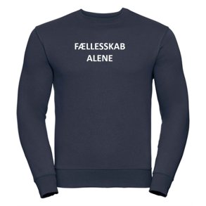 Sweatshirt med tryk - Fllesskab alene