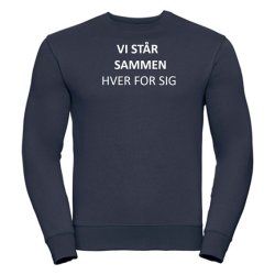 Sweatshirt med tryk Vi str sammen hver for sig