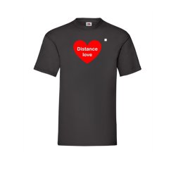 T-shirts med tryk distance love