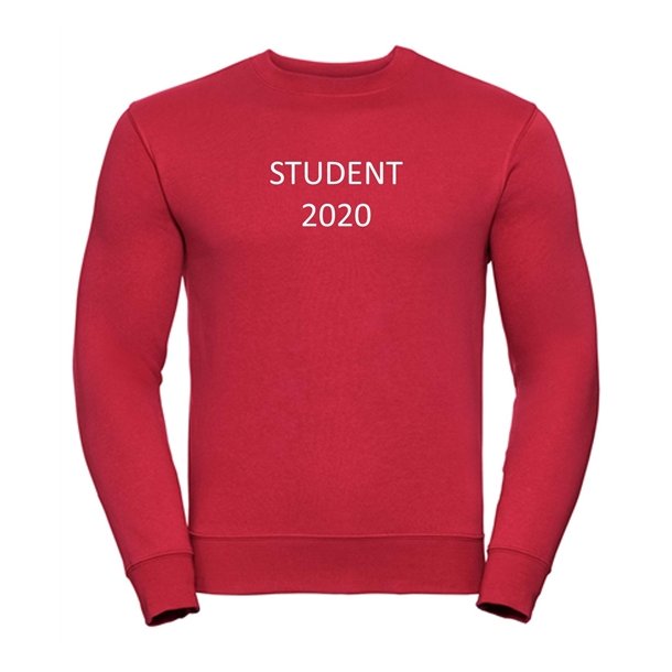 Sweatshirt med tryk - STUDENT 2020
