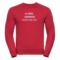 Sweatshirt med tryk Vi str sammen hver for sig