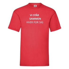 T-shirts -  vi st�r sammen hver for sig