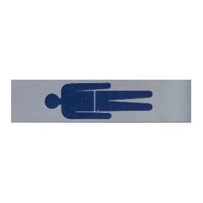 Herrer symbol - 40x160 mm hrd plast selvklbende